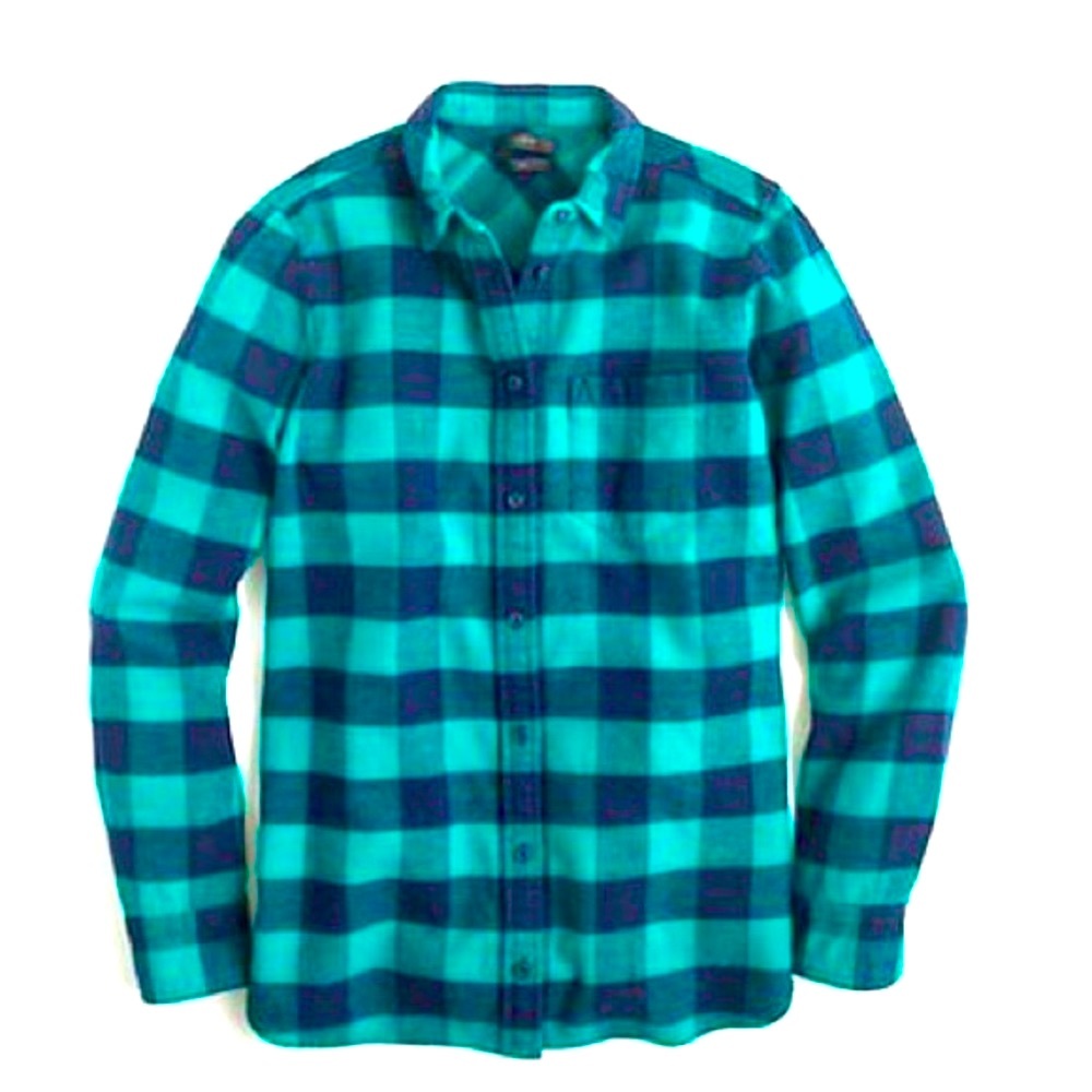 J.CREW Women’s Button Down Flannel Shirt